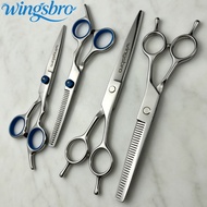 Wingsbro 6/7inch hair cutting scissors Razor Edge Barber Shears Salon Hair Cutting Shears