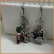 TERY Vintage Handmade Keychains Personalized Pocket Watch Backpack Pendant Creative Mechanical Eleme