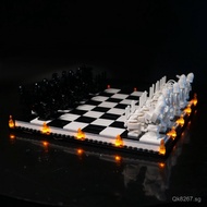 Chess Board Chess Light Puzzle Chess Magic Cross-Border76392Harry Potter LED Building Blocks Compati
