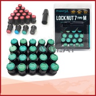 【Online】  Pm -U 20pcs/set 28mm Project Mu Racing Composite Steel Wheel Nuts M12x1.5 Car Wheel Rims L