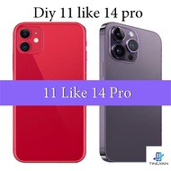 For 11 Like 14 Pro Housing 11 up to 14 Pro Housing for 11 to 14 Pro Back Cover DIY Battery Housing R