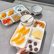 一人食分格餐盘 D1R6 Adult Weight Loss Maternity Ceramic Plates, High-end Kids Fast Breakfast Dish, Home Use