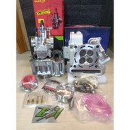 COMBO LC135 SPEC 63MM RACING BLOCK+SUPER HEAD 20/23+PWK CARBURETOR SET AN