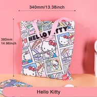 (1ชิ้น) ลิขสิทธิ์แท้ 100% Sanrio Hello Kitty กระเป๋าสะพายข้าง Kuromi Cotton Cinnamoroll กระเป๋าผ้าแค