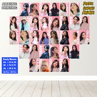 Poster dinding gambar JKT48 pink - poster jkt48 - poster kamar - hiasan dinding - COD