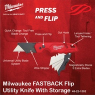 Milwaukee FASTBACK II™ Flip Utility Knife With Storage 48-22-1502