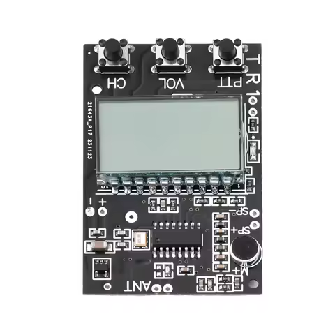 FM Walkie Talkie Circuit Board FM Receiver Board Multi-function FM Transmitter Receiver Module 7 Fre