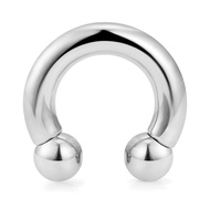 10G 8G 6G 4G 2G 0G 00G Large Septum Rings 316L Surgical Steel Internally Threaded Barbell Horseshoe 