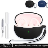 for Baseus Bass BC1 Open-Ear TWS Earbuds Case Cover Silicone Protective Case with Cleaner Kit & Cara