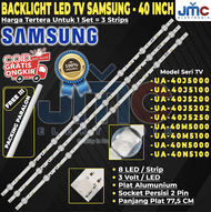 BACKLIGHT TV LED SAMSUNG 40 INCH 40J5000 40J5100 40J5200 40J5202 40J5250 40N5000 40N5100 40M5000 40M