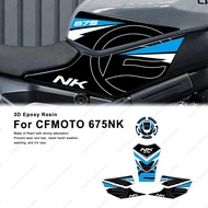 Motorcycle Accessories 3D Epoxy Resin Tank Pad Protection Sticker For CF MOTO 675NK 675 NK