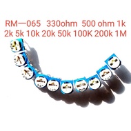 JIADO 3Pcs 20Pcs Adjustable Resistor RM-065-V1 330ohm 500ohm 1k 2k 5k 10k 20k 50k 100k 200k 1M Trimp