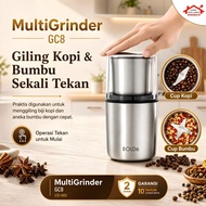 BOLDe Multi Grinder GC8 - Penggiling Kopi , Bumbu Serbaguna Multi Fungi Listrik Stainless GC8 CG-002