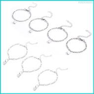 Nan 3 4Pcs Heart Bracelet Set Link Chain Bracelet for Best Friend Family Friendship
