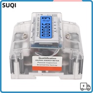 LUCKY-SUQI DIN Rail Energy Meter, DIN Rail Installation 10 to 100A Three Phase Energy Meter, 230 400