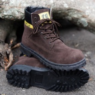New Septi!! Safety Boots Shoes Iron Toe Field Work Project Shoes - Caterpillar Sby Tinggi