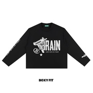 Brainpower Longsleeve Boxy Fit Pulse Black Long Sleeve