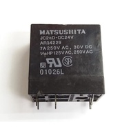 Relay DC 24V MATSUSHITA JC2aD-DC24V 6PINS 7A 250VAC