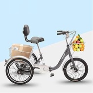 3 wheel bikes Folding 3 Wheel Bikes Adult Tricycle with Low Step-Through Carbon Steel Frame Foldable Tricycle with Basket for Adults Women Men Seniors Cycling