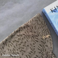 (BASYA KNIT) AIRISH PET•knit motif daun•hijab instan pet dewasa•kerudung bergo daily •jilbab instan 