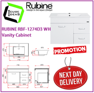 RUBINE RBF-1274D3 WH Vanity Cabinet / FREE EXPRESS DELIVERY