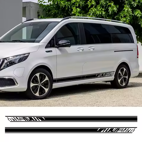 Car Side Door Vinyl Stickers For Mercedes Benz Vito V Class Viano W638 W639 W447 V260 110 113 115 Ma
