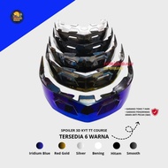 HITAM 3d Helmet spoiler kyt tt course Blue / 3d spoiler kyt tt/course - 3d kyt helmet spoiler tt cou