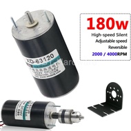 Dc 12V24V 180W Micro Permanent Magnet Dc High Speed Motor With Motor