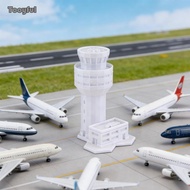 Tooyful Airport Tower Model Unpainted Airport Control Tower Simulation Scene Miniature Landscape Air