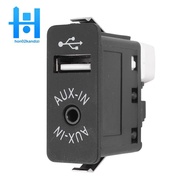 【hon02kandizi.my】Car USB AUX In Plug Auxiliary Input Socket Adapter for  E81 E87 E90 F10 F12 E70 X4 
