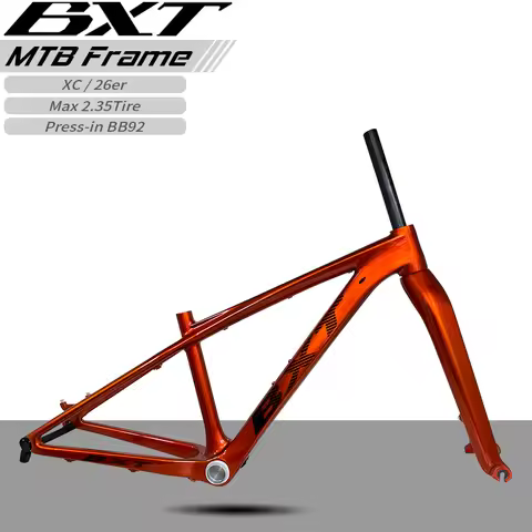 BXT 26er Carbon MTB Frame T1000 Carbon Bicycle Frame MTB Disc Brake Frame Hub 135*9