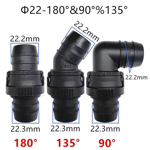 22mm plastic female connector auto fuel line quick connector plastic connector female fittings 1set