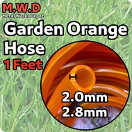 1Feet made in high quality Orange Water Hose Garden Hose Lawn PVC Pipe 16mm Diameter / Paip Air GETA