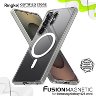 RINGKE® FUSION MAGNETIC Samsung Galaxy S25 Ultra Crystal Clear Back Shockproof Compatible w/MagSafe 