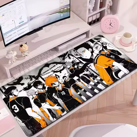 Large PC Mousepad Anime H-Haikyuu Mouse Mat HD Keyboard Gameing Mouse Pad XXL Laptop E-Sport Playmat