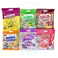 CV BIN BIN FAMILY PACK ( BLUEBERRY / CHEESE / CHOCOLATE / PANDAN / STRAWBERY ) 6PCSX26G HALAL