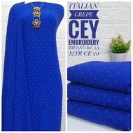 KAIN PASANG ITALIAN CREPE EMBROIDERY EXCLUSIVE KAIN PASANG VIRAL