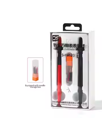 DS-HP20 Multimeter Test Leads Cable Pen Probe Wire Interchangeable Head Silicone Anti-skid Test Wire