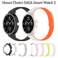 For Honor Choice SAGA Smart Watch 2 case magnetic strap fashion diamond frame smart watch band strap