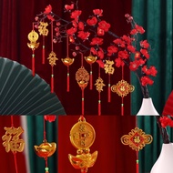 GANTUNGAN 10pcs /12pcs chinese new year hanging Decorations hanging fortune good luck FU Letters Fuk Hok Hoki
