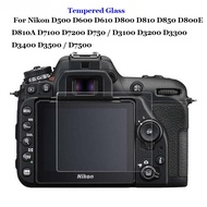 For Nikon D500 D600 D610 D800 D810 D850 D800E D810A D7100 D7200 D750 D7500 Tempered Glass 9H Camera LCD Screen Protector Film