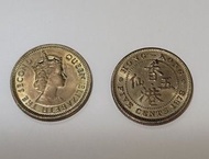 香港1978年 5仙 錢幣 2個