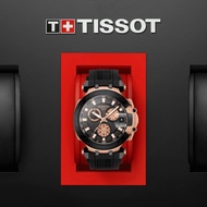 TISSOT T115.417.37.051.00 T1154173705100 Men's Watch T-RACE Chronograph Quartz 43mm Silicone Black Rose Gold *Original