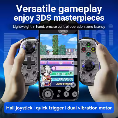 BSP-D6mini Wireless Gaming Stretching Controller for Switch/PC/Android/iOS Hall Joysticks Foldable T