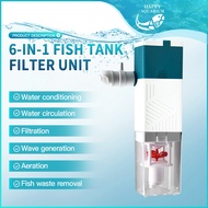6 In 1 Mini Filter Aquarium Aeration Equipment Suitable for Aquarium Filter Pumps Aquarium Filter Aq
