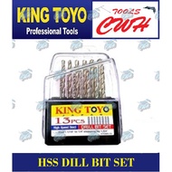 KING TOYO HSS DRILL BIT SET