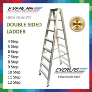 EVERLAST 5 - 12 Step Double sided Aluminium A SHAPE Step Ladder Tangga Lipat Dua Belah