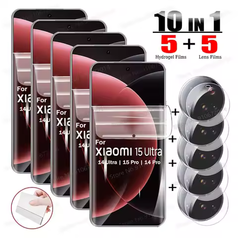 10IN1 For Xiaomi 15 Ultra Hydrogel Film For Xiaomi 15T 14 13 Ultra 12 Lite 11T 12T 13T 14T 15 17 Pro