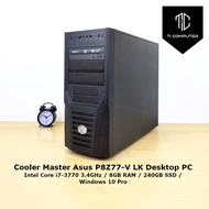 Cooler Master Asus P8Z77-V LK Intel Core i7-3770 3.4GHz 8GB RAM 240GB SSD Desktop PC