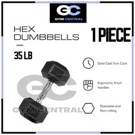 [GymCentral] 1 PIECE 35 LB HEX DUMBBELL
